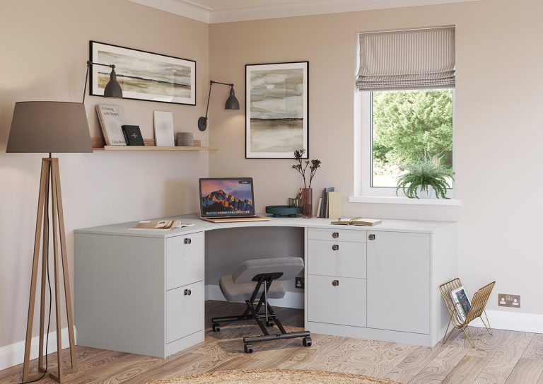 CROWN Curved Desk Uno Linen