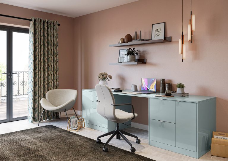 CROWN Desk Furore GreyAqua