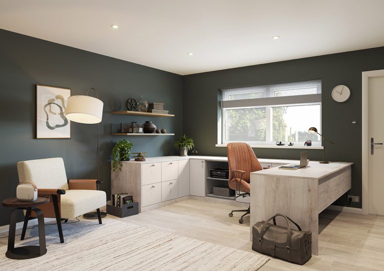 CROWN Office Textura TaupeOak Uno Taupe